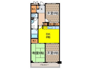 キョ－ワハウス秋川の物件間取画像